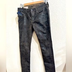POLO RALPH LAUREN Tompkins Skinny Waxed Camo Jeans Size 28